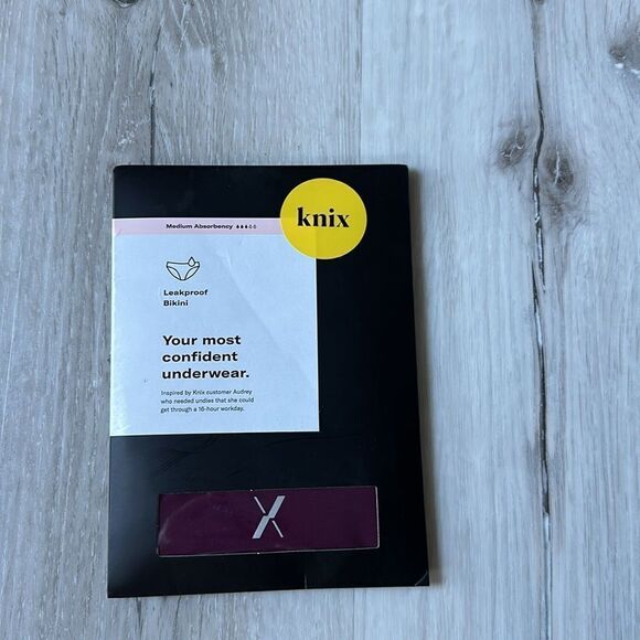 Knix Leakproof bikini Berry M Medium Absorbency NWT in packaging unopened - Picture 7 of 8